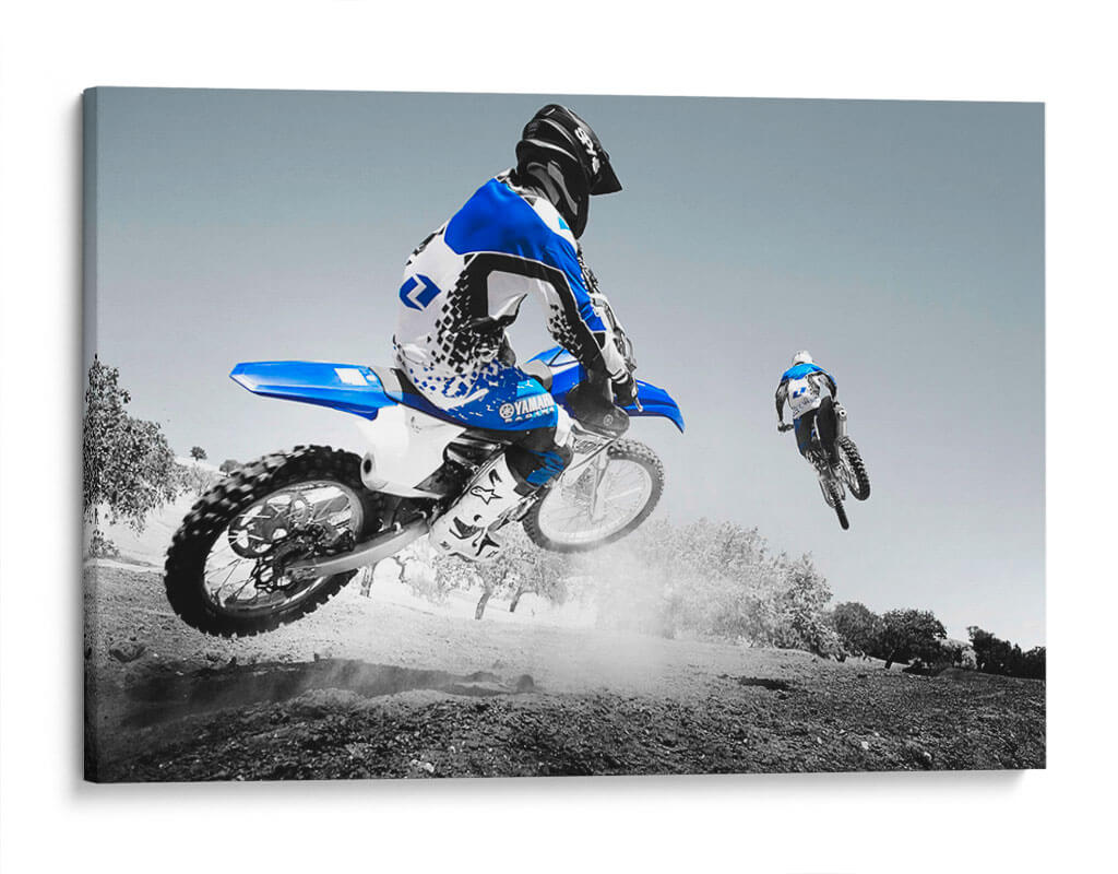 Motocross azul Canvas Lab